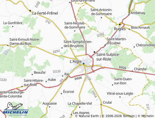 MICHELIN La Mousse map - ViaMichelin