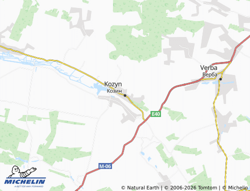 Mappa MICHELIN Kozyn - ViaMichelin