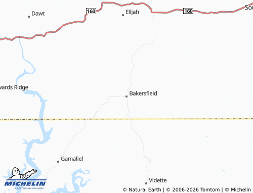 Mapa MICHELIN Bakersfield - ViaMichelin