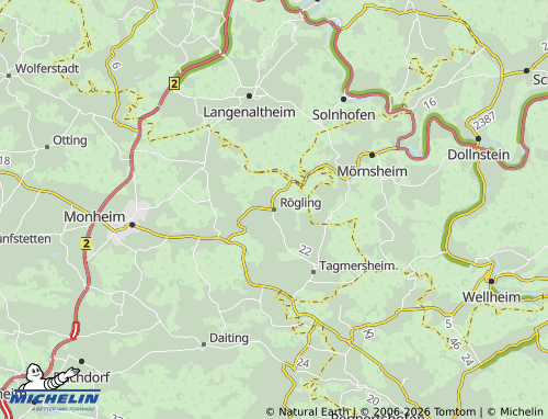Mappa MICHELIN Rögling - ViaMichelin
