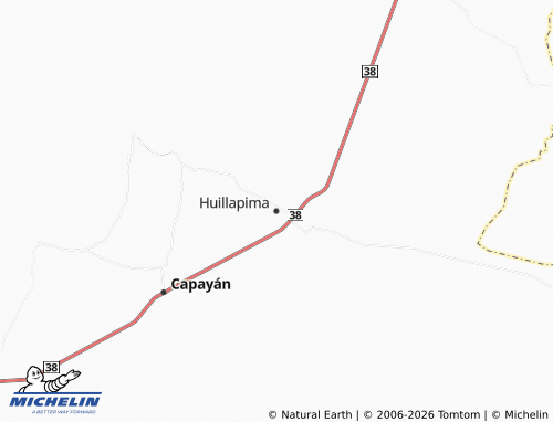 MICHELIN Huillapima map - ViaMichelin