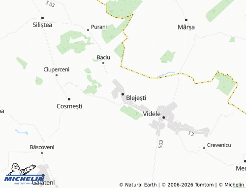 Mappa MICHELIN Blejești - ViaMichelin