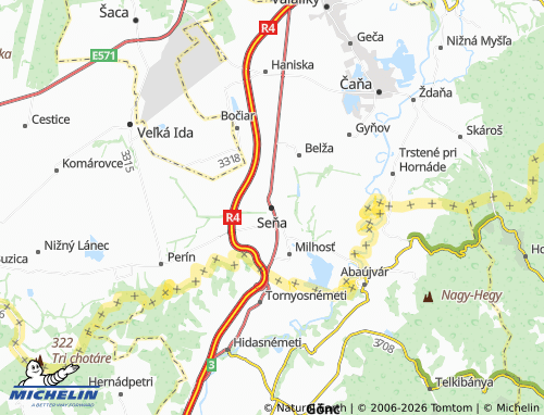 MICHELIN-Landkarte Seňa - ViaMichelin