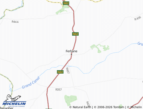 Mapa MICHELIN Ferbane - ViaMichelin