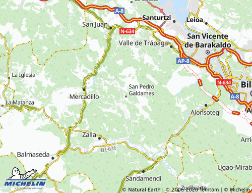 MICHELIN San Pedro Galdames map - ViaMichelin