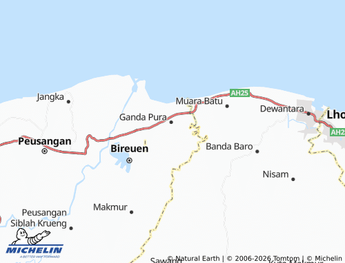 MICHELIN Paloh Me map - ViaMichelin