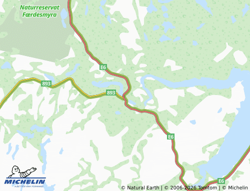 Mapa MICHELIN Neiden - ViaMichelin