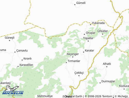Mappa MICHELIN Hacılar (Dereköy Bucağı) - ViaMichelin