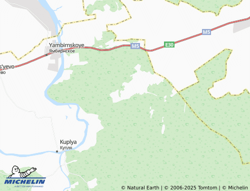 MICHELIN Krasnyy Kholm map - ViaMichelin