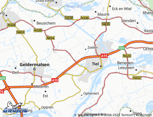 Mappa MICHELIN Kerk-Avezaath - ViaMichelin