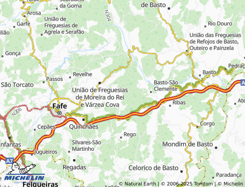 MICHELIN Vila Pouca map - ViaMichelin