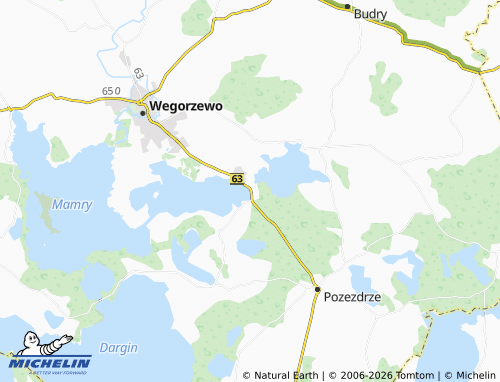 MICHELIN Ogonki map - ViaMichelin