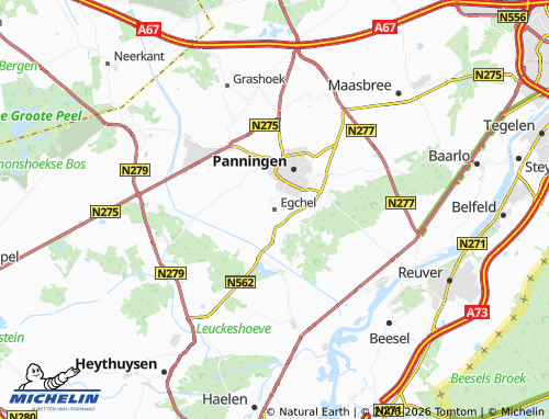 Kaart MICHELIN Egchel - ViaMichelin