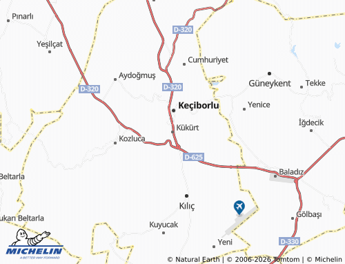 Mapa MICHELIN Kükürt - ViaMichelin