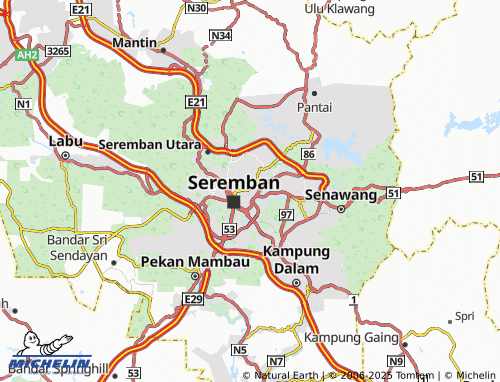 MICHELIN Taman Cermai Jaya map - ViaMichelin