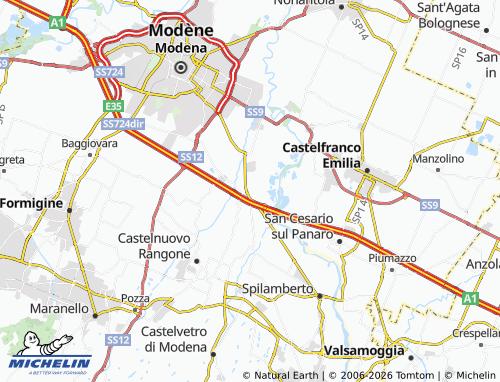MICHELIN-Landkarte San Donnino - ViaMichelin