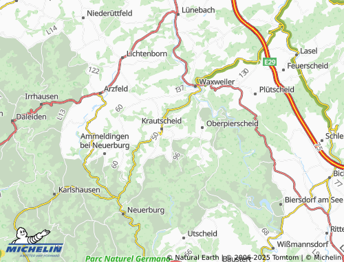 MICHELIN Ringhuscheid map - ViaMichelin