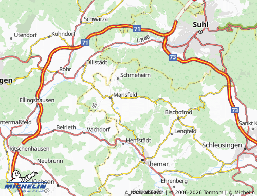 Mapa MICHELIN Oberstadt - ViaMichelin
