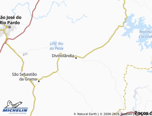 Mapa MICHELIN Divinolândia - ViaMichelin