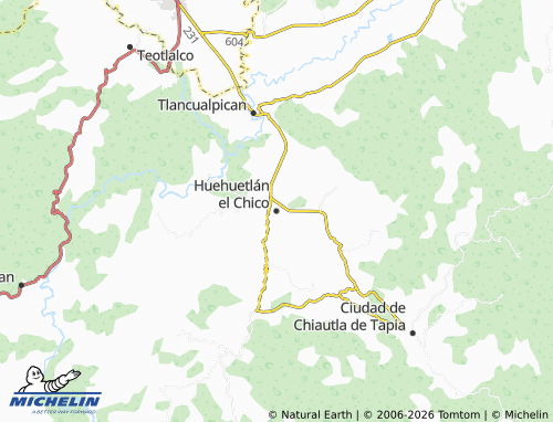 Mappa MICHELIN Huehuetlán el Chico - ViaMichelin