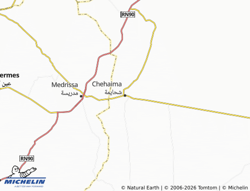 Carte MICHELIN Chehaima - ViaMichelin