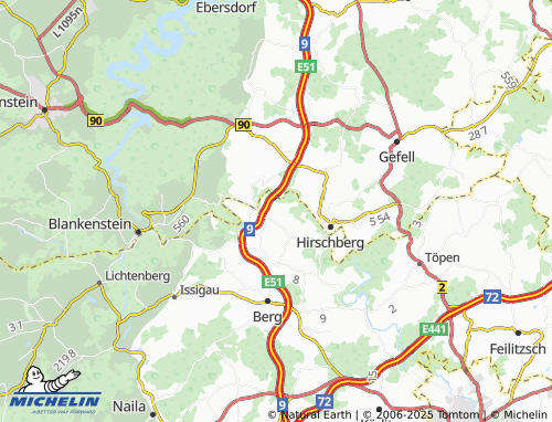 MICHELIN Sachsenvorwerk map - ViaMichelin