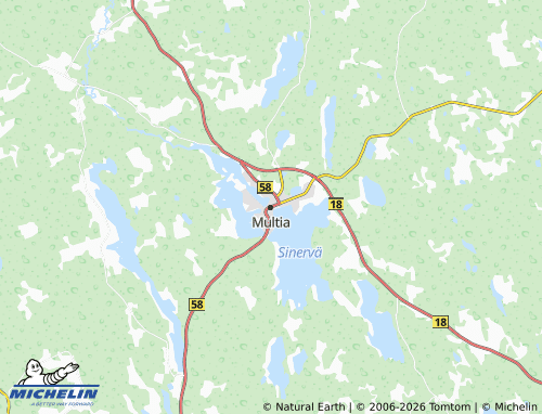 MICHELIN-Landkarte Multia - ViaMichelin
