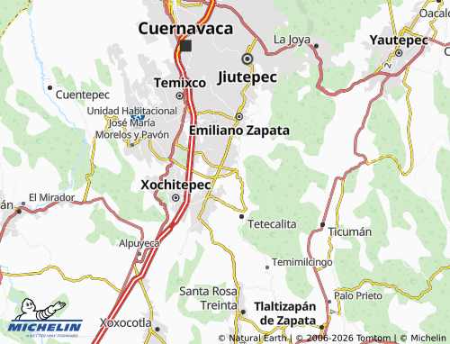 MICHELIN Garza Azul map - ViaMichelin