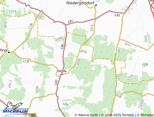 MICHELIN Morxdorf map - ViaMichelin