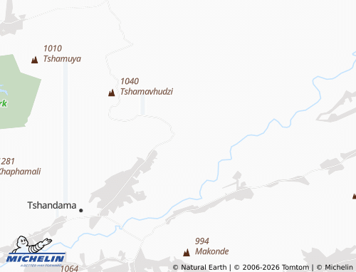 MICHELIN-Landkarte Tshithuthuni SP - ViaMichelin