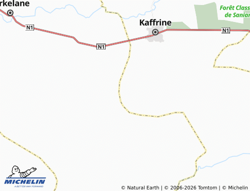 Mappa MICHELIN Béné Djouma - ViaMichelin