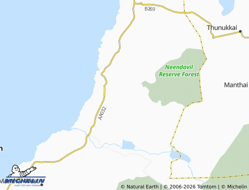 Mapa MICHELIN Aththimoddai - ViaMichelin