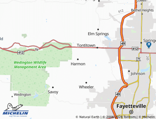 Mapa MICHELIN Harmon - ViaMichelin