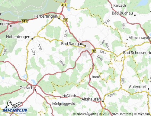 MICHELIN Sießen map - ViaMichelin