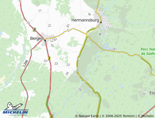 Kaart MICHELIN Diesten - ViaMichelin
