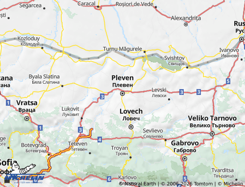 Mappa MICHELIN Pleven - ViaMichelin