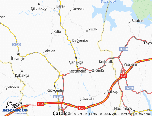 Mappa MICHELIN Çanakça - ViaMichelin