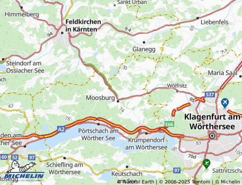MICHELIN Sankt Peter map - ViaMichelin