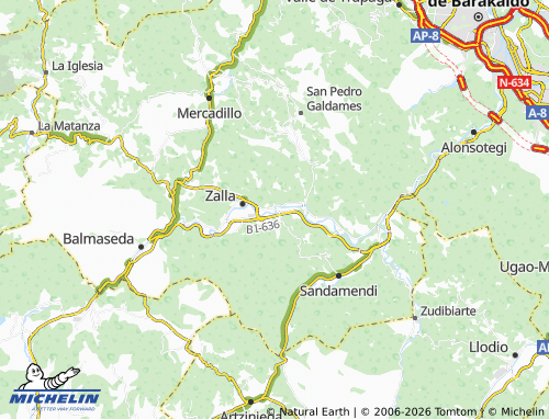 Carte MICHELIN Aranguren - ViaMichelin