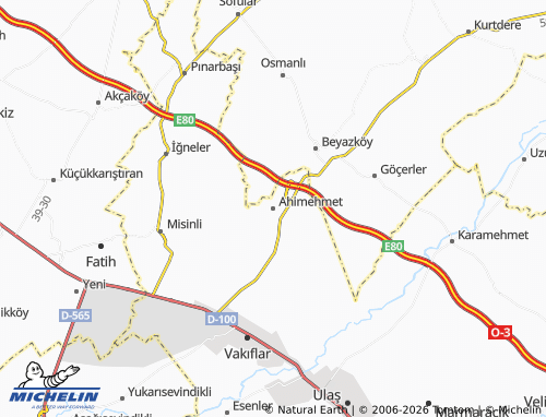 MICHELIN Ahimehmet map - ViaMichelin
