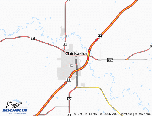 Mapa MICHELIN Chickasha - ViaMichelin