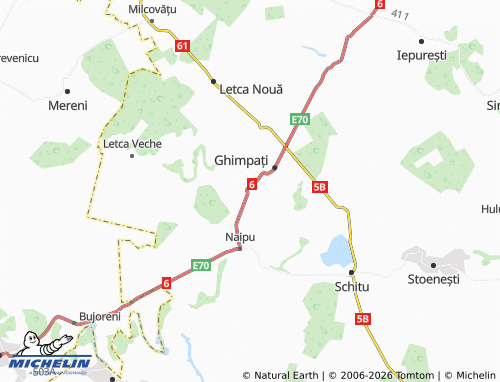 Mapa MICHELIN Copaciu - ViaMichelin