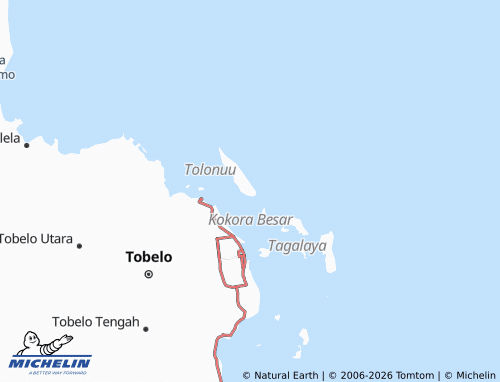 MICHELIN Tolonuo Selatan map - ViaMichelin