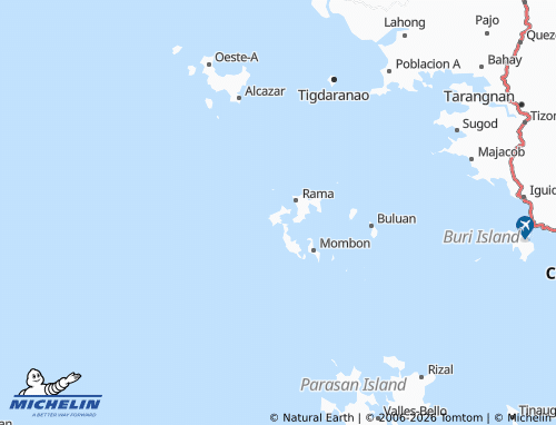 MICHELIN Cagutsan map - ViaMichelin