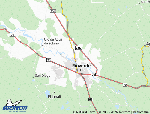 Mappa MICHELIN Santa María de los Llanitos - ViaMichelin