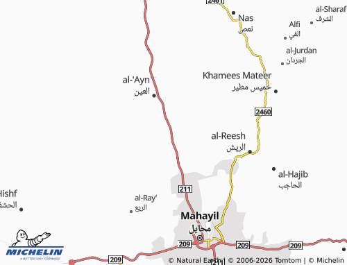 MICHELIN-Landkarte al-Nasb - ViaMichelin