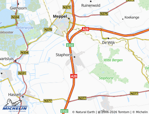 Mappa MICHELIN Staphorst - ViaMichelin