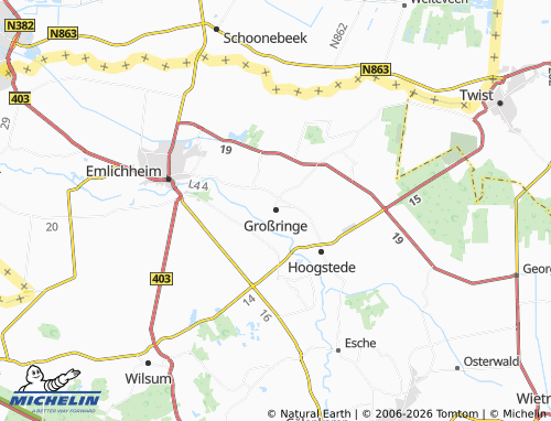 MICHELIN Großringe map - ViaMichelin