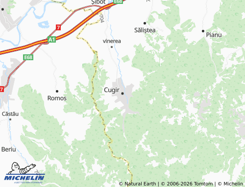 Mapa MICHELIN Cugir - ViaMichelin