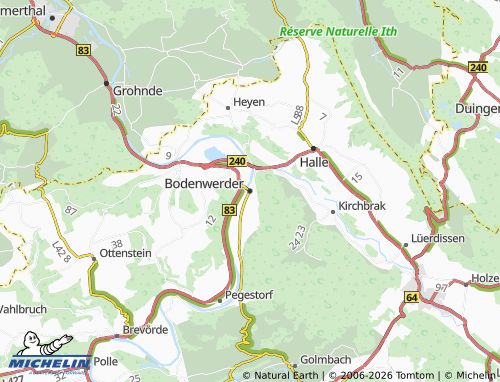 Carte MICHELIN Bodenwerder - ViaMichelin